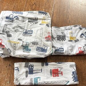 Pottery Barn Kids Toddler Jax Construction Sheet Set